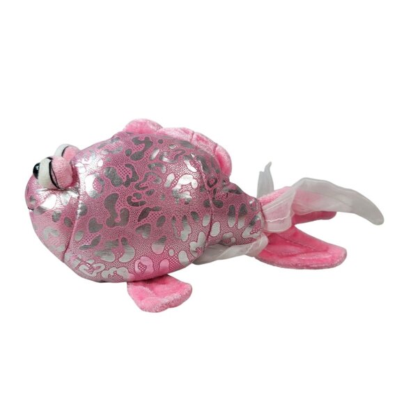 2/$15 Webkinz Lil'Kinz Pink Glitter Fish Plush Silver Googly No Codes Ganz HS525 - Picture 3 of 11